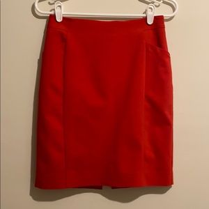 H&M Red Pencil Skirt Sz 6